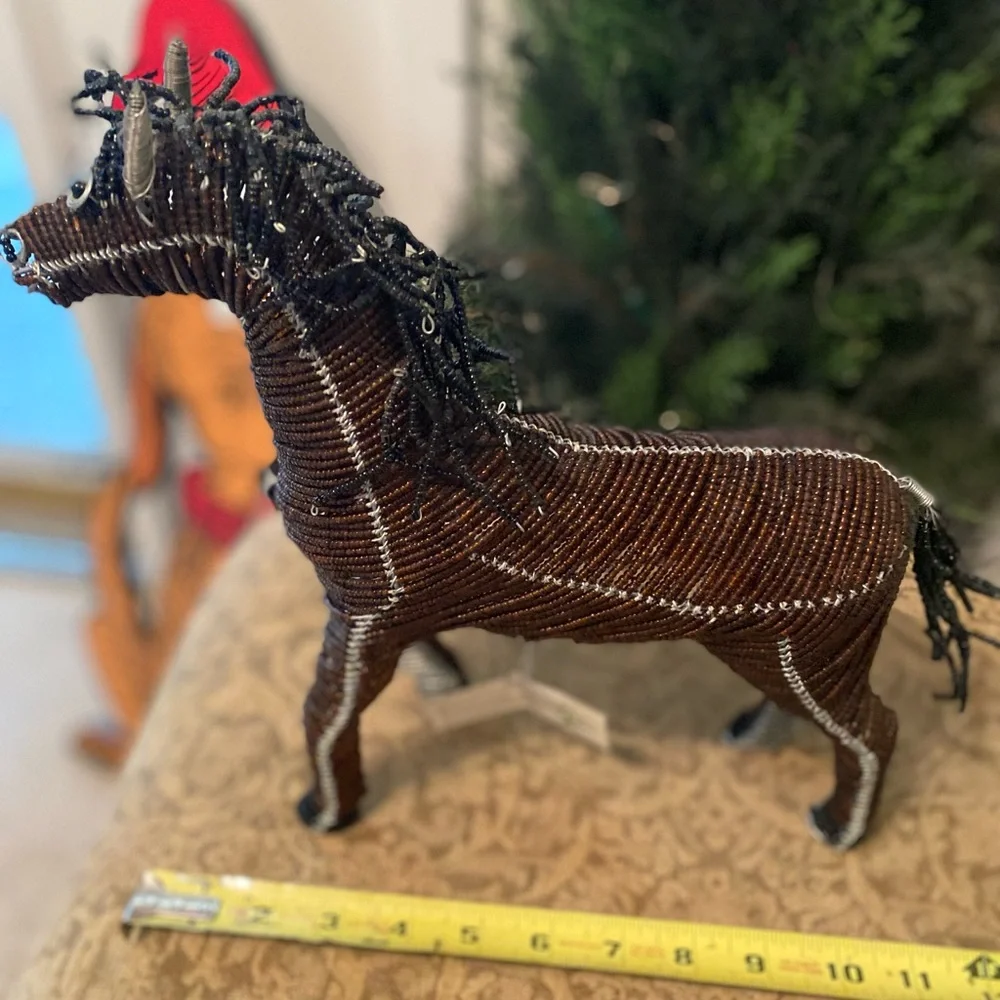 Beadworx Brown Horse with Black Tail and Mane. NWT. - Picture 9 of 11